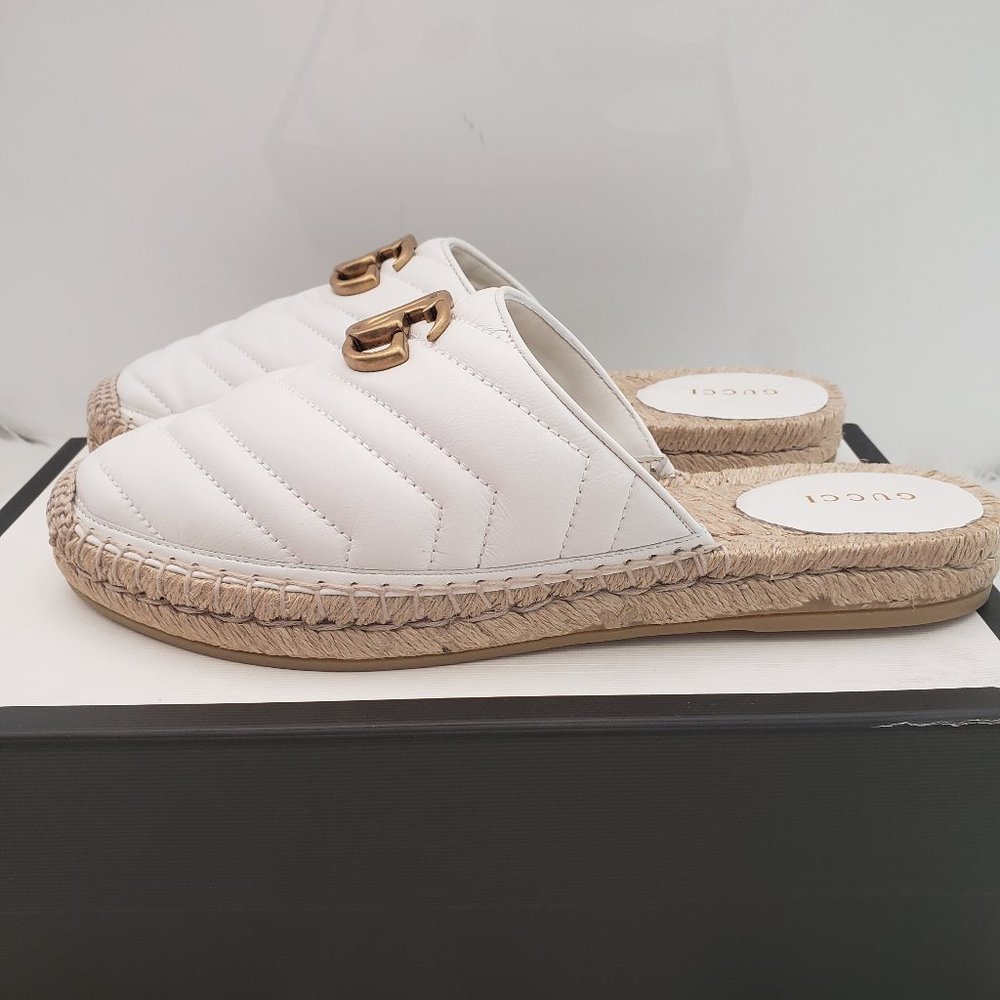 Gucci Espadrille Marmont Mules